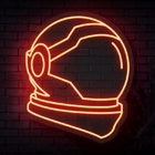 Astronaut Helmet Custom Neon Sign Silicone Acrylic For House / Wall Decoration